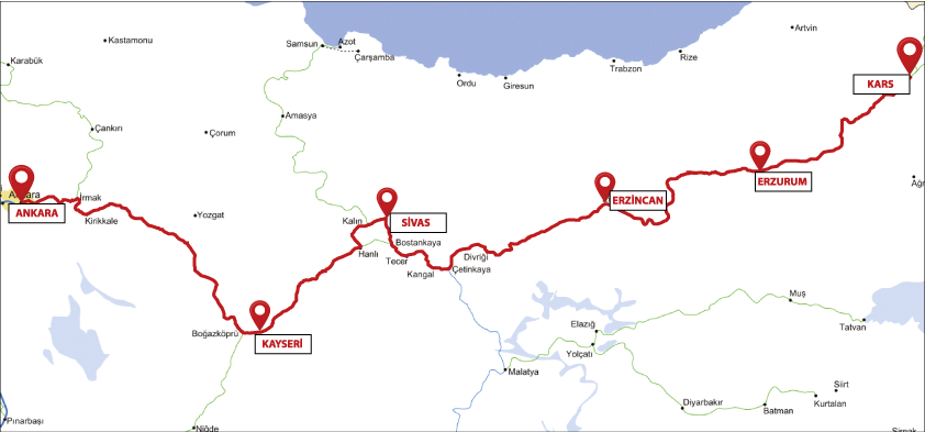 Doğu Ekspress Yol Haritası