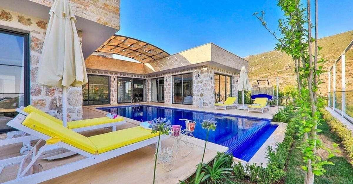 İslamlar’da Doğanın Kucağında, Özel Havuzlu, Korunaklı Villa, Kalkan