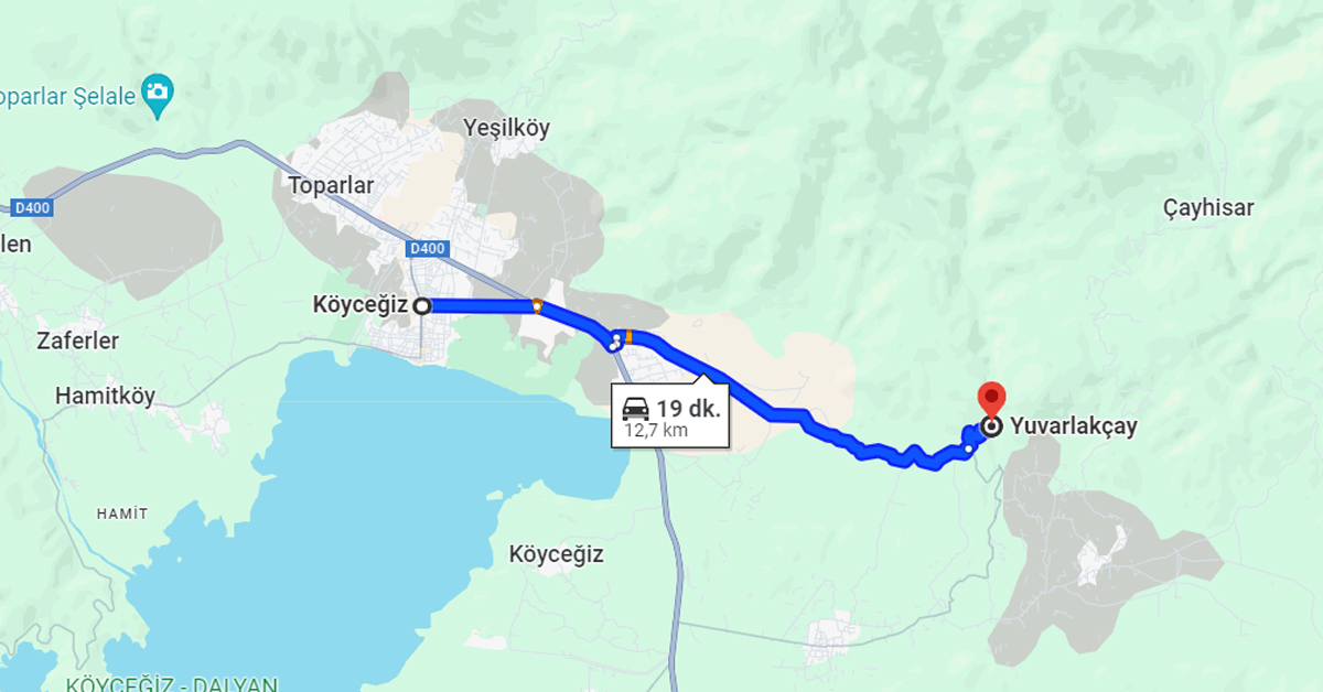 Yuvarlakçay'a Ulaşım: Köyceğiz'den Yuvarlakçay'a Nasıl Gidilir?