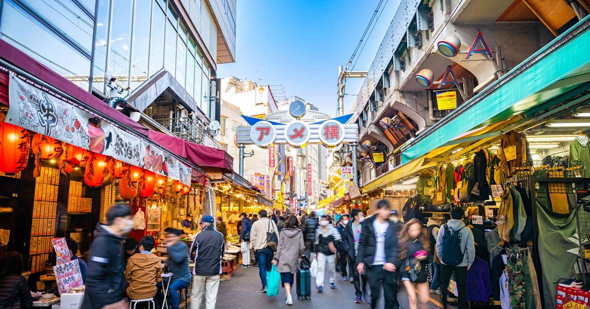 ameyoko alisveris caddesi