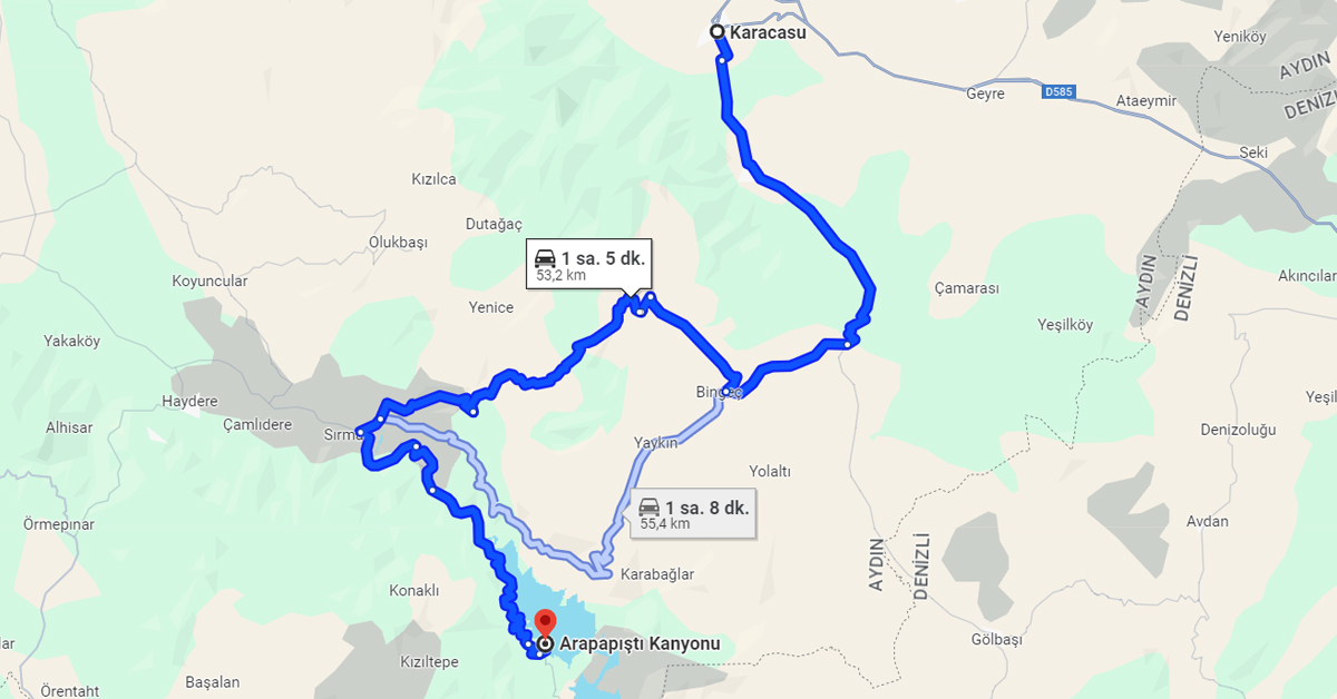 Arapapıştı (inceğiz) Kanyonu’na Nasıl Gidilir?